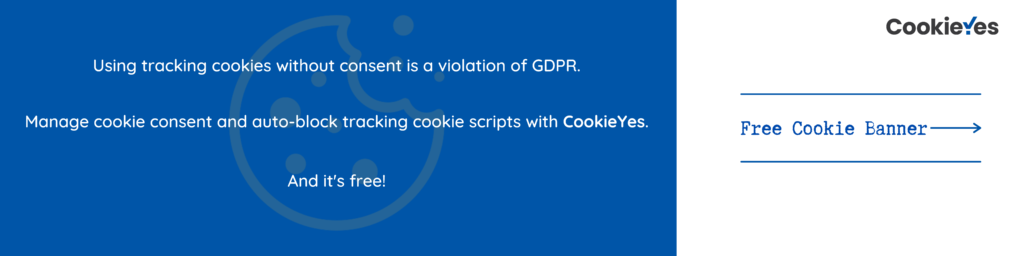 cookieyes cta for tracking cookies