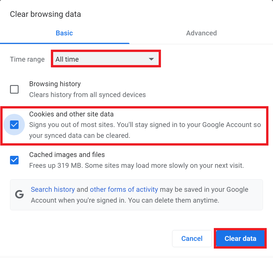 how to remove cookies in Chrome